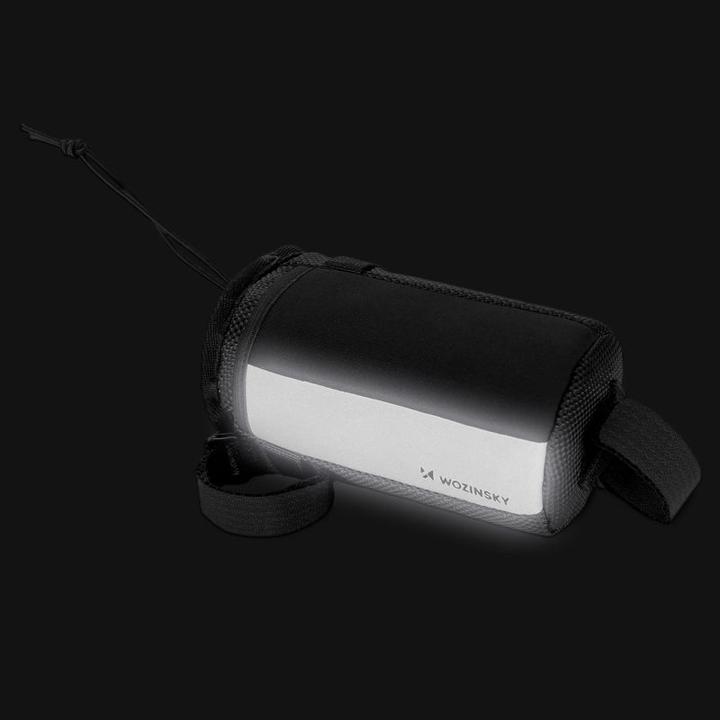 Actual product image Wozinsky thermal water bottle bag for bike or scooter 1l black (WBB29BK) (1 l)