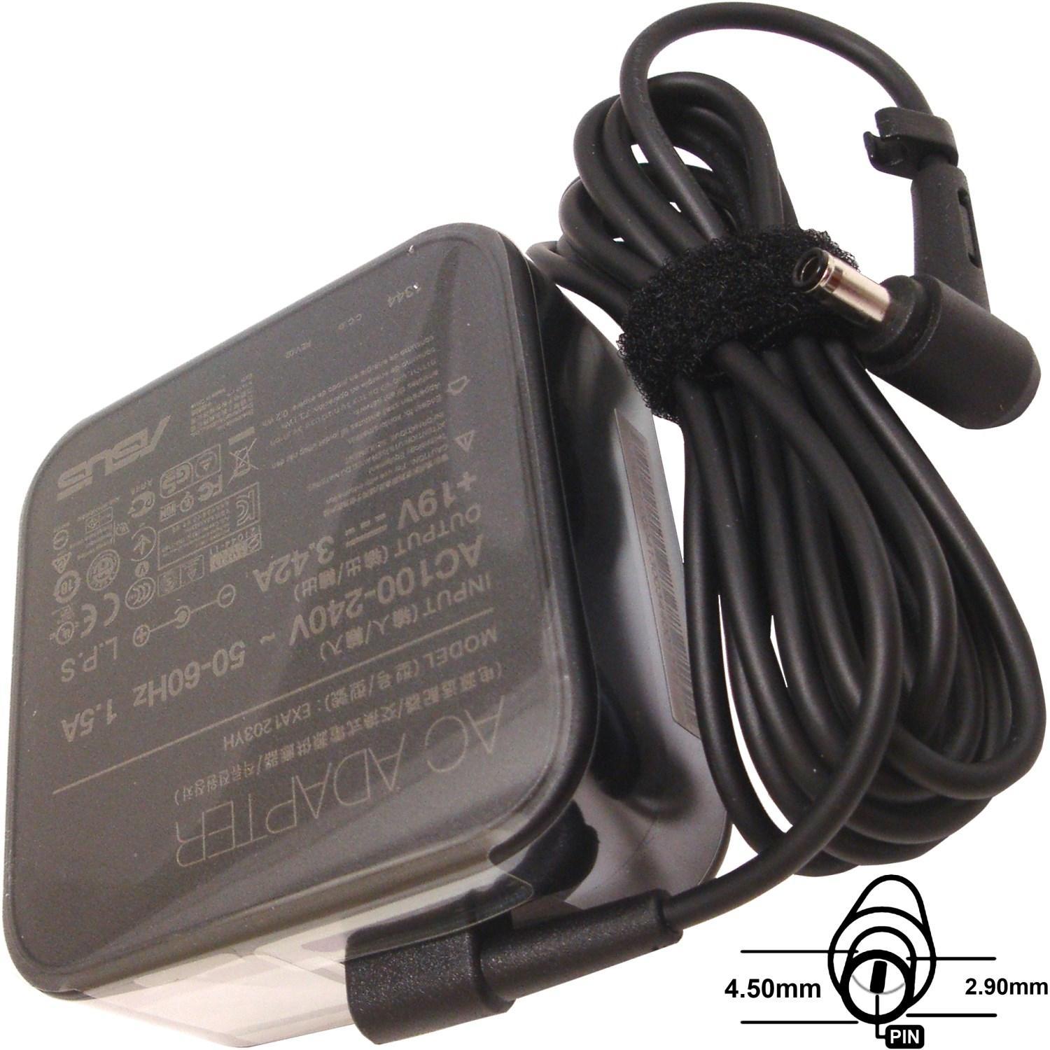 ASUS adattatore orig. 19V (3PIN) (bez sit. snury) (65 W), Alimentatore per notebook, Nero