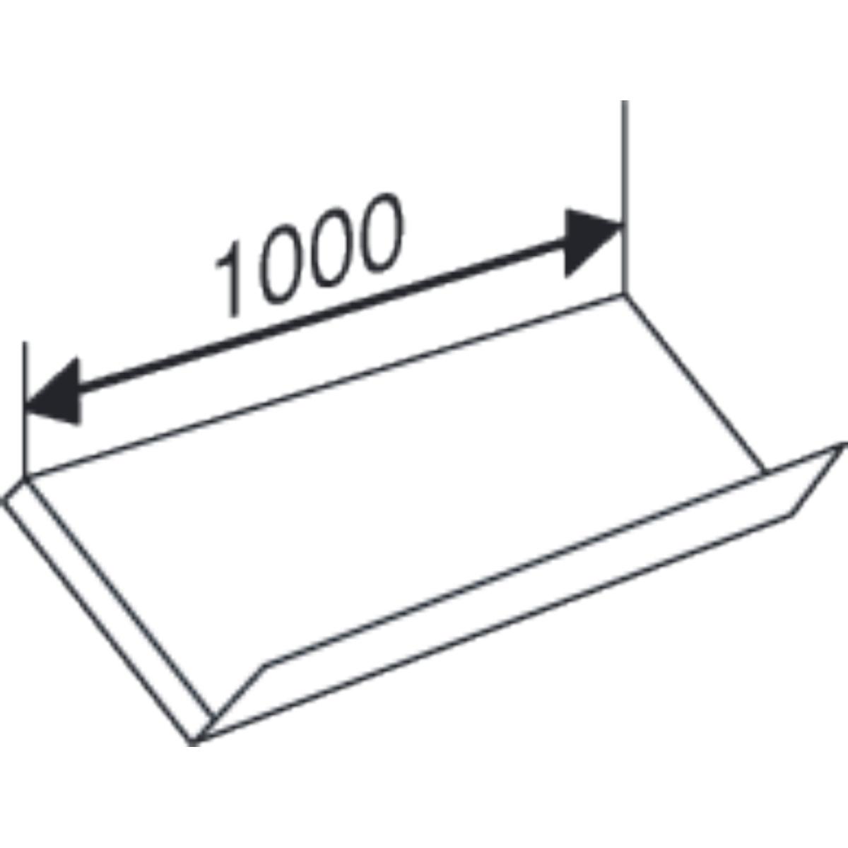 Kerkmann, Zubehör Büromöbel, Schrägboden für Bibliotheks-Regal libra BxT 100x30cm lichtgrau