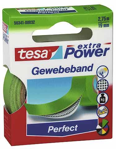 Produktbild tesa EXTRA POWER PERFECT Gewebeband, gewebeverstärktes Ductape (19 mm)