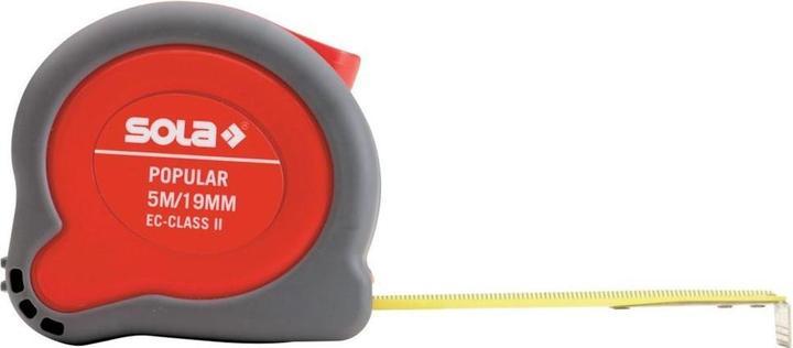 Sola Popular rolling tape measure with EC test mark (accuracy 2) Roll metre 3m (3 m)