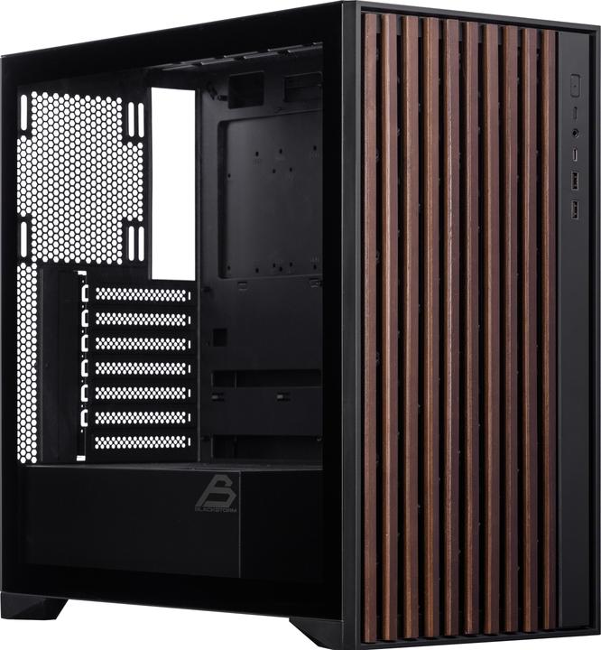 Produktbild Blackstorm Artemis W01B ATX Case, black/wood (ATX)