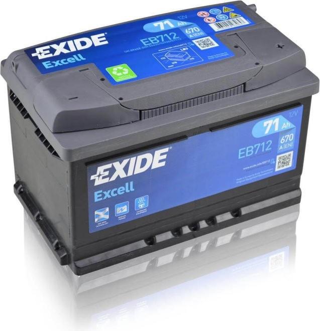 Actual product image Exide Excell (12 V, 71 Ah, 670 A)