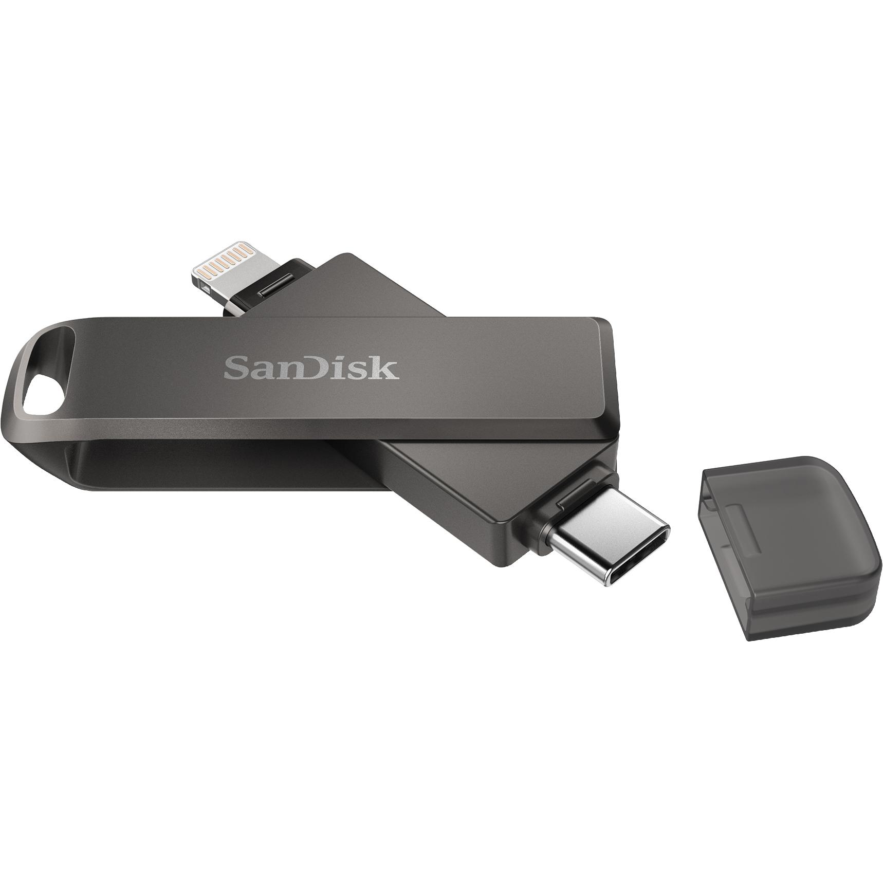 Thumbnail - SanDisk iXpand Luxe (64 GB, USB-C, Lightning), USB Stick, Schwarz