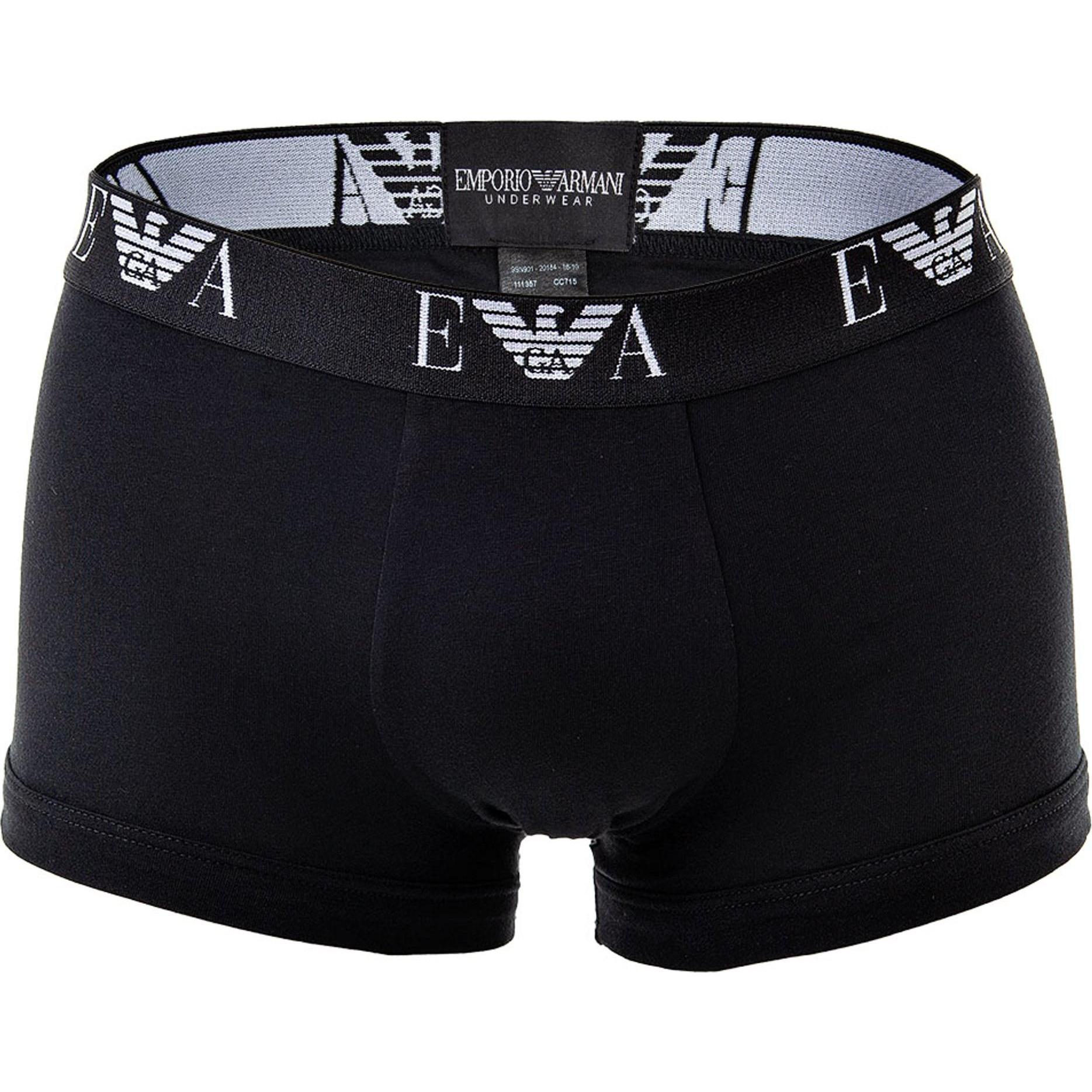 Thumbnail - Emporio Armani, Herren, Unterhosen, Boxershorts Casual Figurbetont, Schwarz, (M, 3er Pack)
