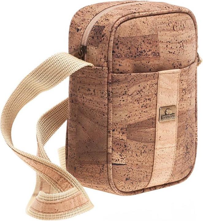 Actual product image Montado Cork shoulder bag "Cross Stripe"