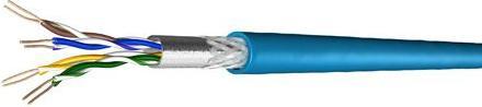 Draka Patchkabel UC300 HS26, Cat. 5e, SF/UTP, halogenfrei, blau, 100 m Ring (CAT5e, 100 m)