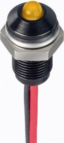 Image du produit RS PRO 6mm prom IP67 sealed black LED, yel 20mA