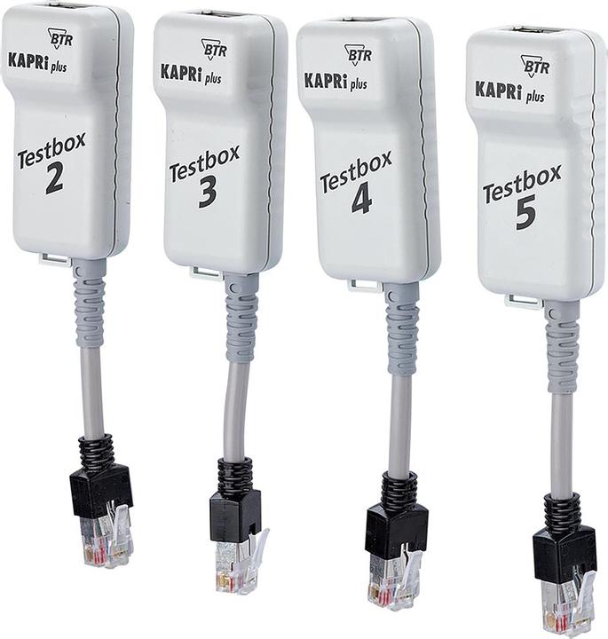 Testboxset 1 plus Box 2-5 f. KAPRI plus Verkabelungstester f. KAPRI plus Verkabelungsfenster