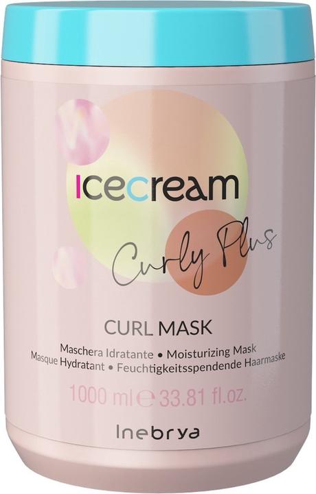Actual product image Inebrya Ice Cream Curly Plus maska do włosów kręconych 1000ml (1000 ml)