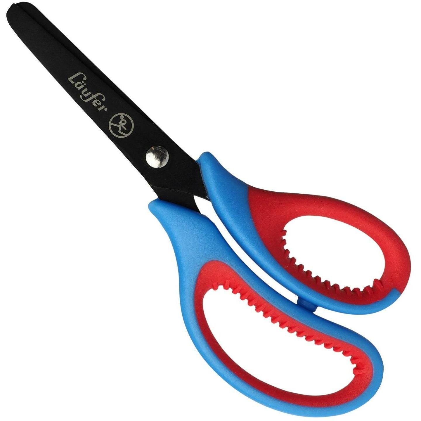 Läufer, Schere, L„ufer Ergonomische Bastelschere, L„nge: 130 mm, blau/rot (13 cm)