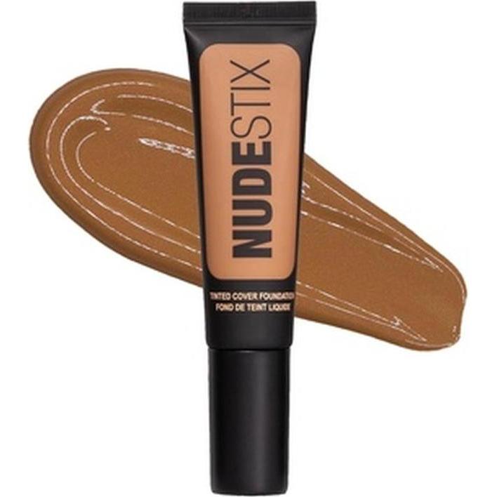 Nudestix, Fondotinta, Tinted Cover Liquid Foundation Copertura costruibile per pelli uniformi Tonalità Nude 8 0,84 fl oz (Nudo 8)