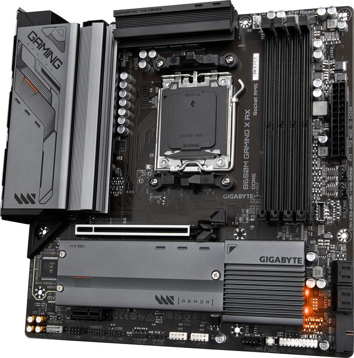 Actual product image Gigabyte B650M Gaming X AX (AM5, AMD B650, mATX)