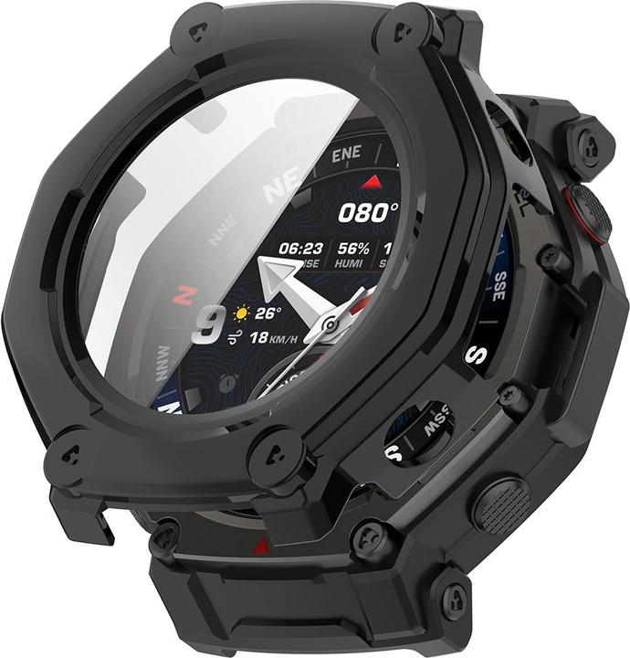 Techsuit - Defense360 Pro + Screen Protector - Amazfit T-Rex 3 Pro - Matte Black
