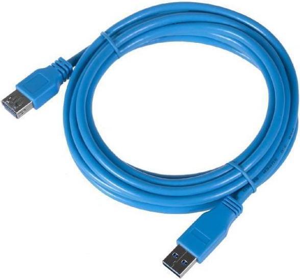 Produktbild Maclean Cable USB 3.0 Type A 3m MF (Bleu) (3 m, USB 3.0)
