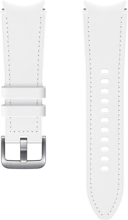 Actual product image Samsung Hybrid Leather Band 20mm M/L whi (20 mm, Leather, Fluoroelastomer)