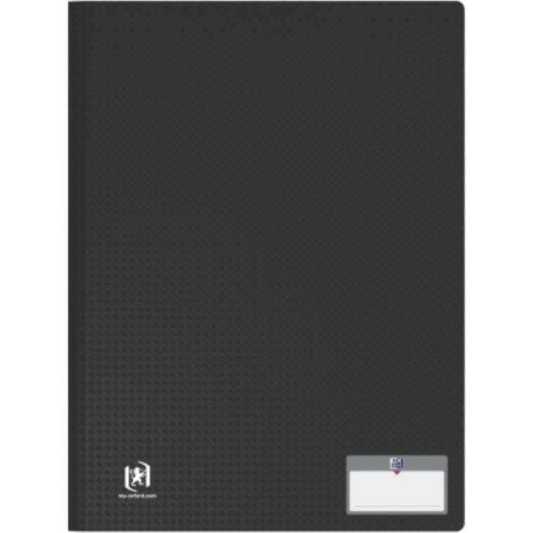 Elba, Mappe, Sichtbuch "Memphis", DIN A4, mit 30 Hüllen, schwarz aus PP, mit Beschriftungsetikett (1 x)