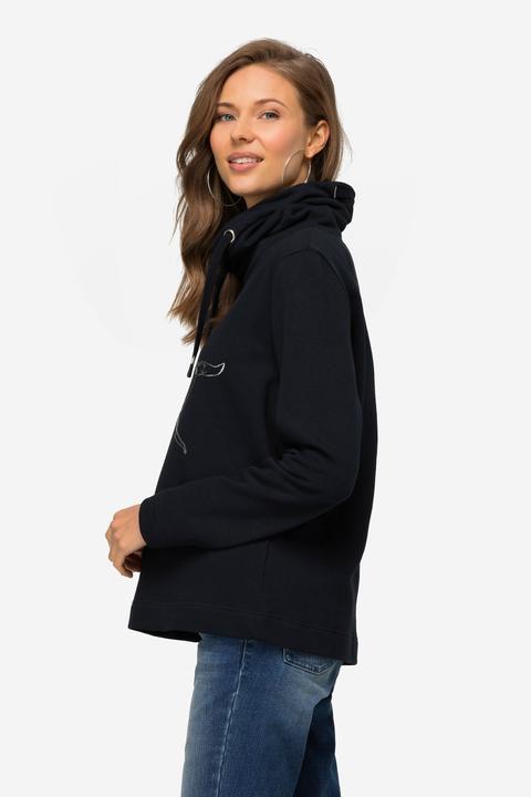 Immagine prodotto Laurasøn Sweatshirt, Stehkragen, Wal, Langarm, OEKO-TEX (L)
