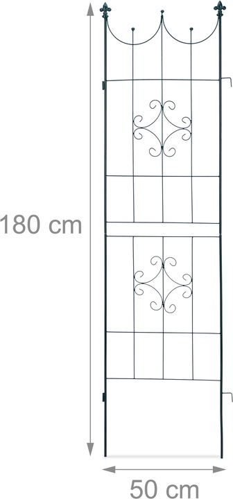 Immagine prodotto Relaxdays Set da 2 grigliati per rampicanti (1.50 cm, 50 cm)