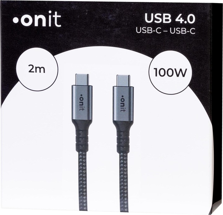 Produktbild Onit USB C – USB C (2 m, USB 4.0)