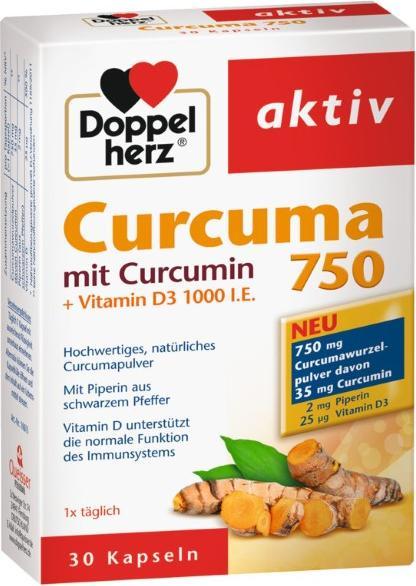 Actual product image Queisser Pharma Curcuma 750 (30 pcs., Capsules)