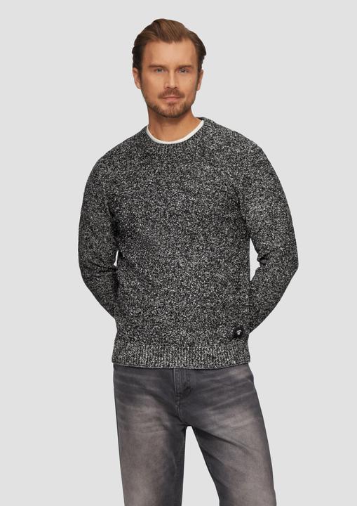 Produktbild S.Oliver Strickpullover Grobstrickpullover in Melange-Optik (L)