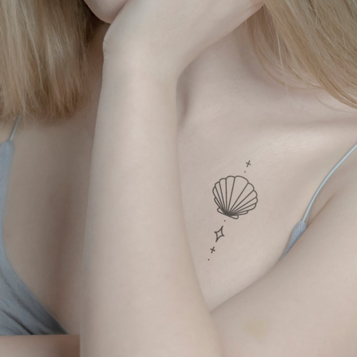 Image du produit minink Tatouage temporaire - Coquille Saint-Jacques