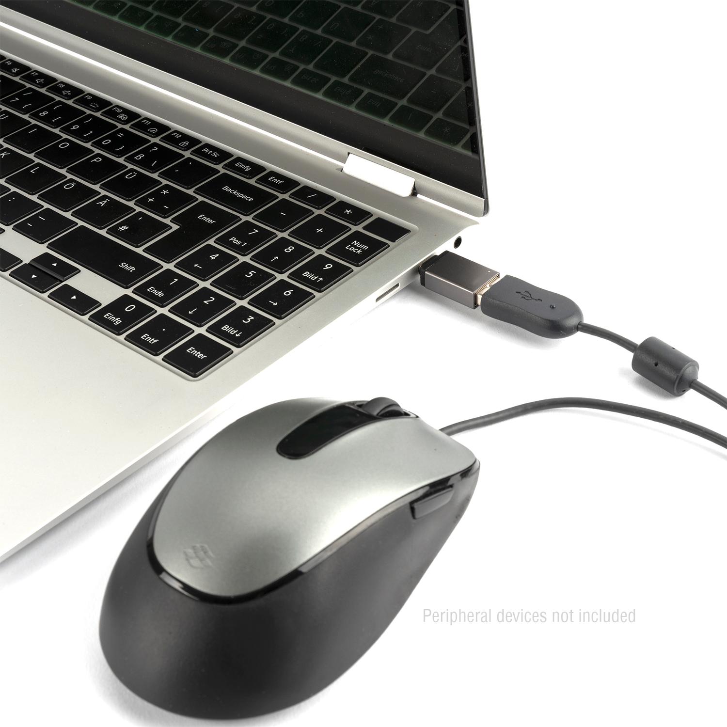 Thumbnail - 4smarts USB Typ-C zu (USB Typ-C, 1.40 cm), Data + Video Adapter, Grau