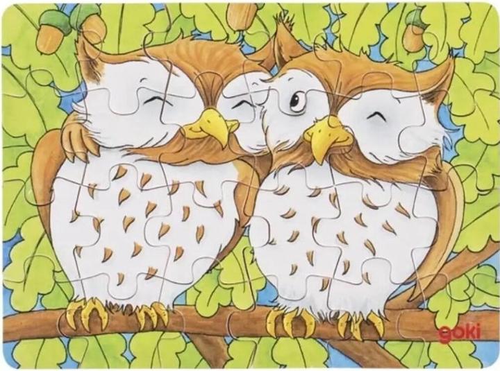 Produktbild Goki Minipuzzle Waldtiere (24 Teile)