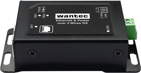 Actual product image Wantec 2wIP E Adapter PoE screw terminal switch side/transmitter