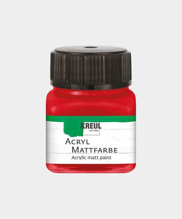 Immagine prodotto Kreul Vernice acrilica opaca, 20 ml (Rosso scuro, 20 ml)