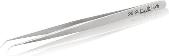 Rubis Pinzette ultrafeine Präzisionsspitze, gewinklelt, 13.3 cm, SSB