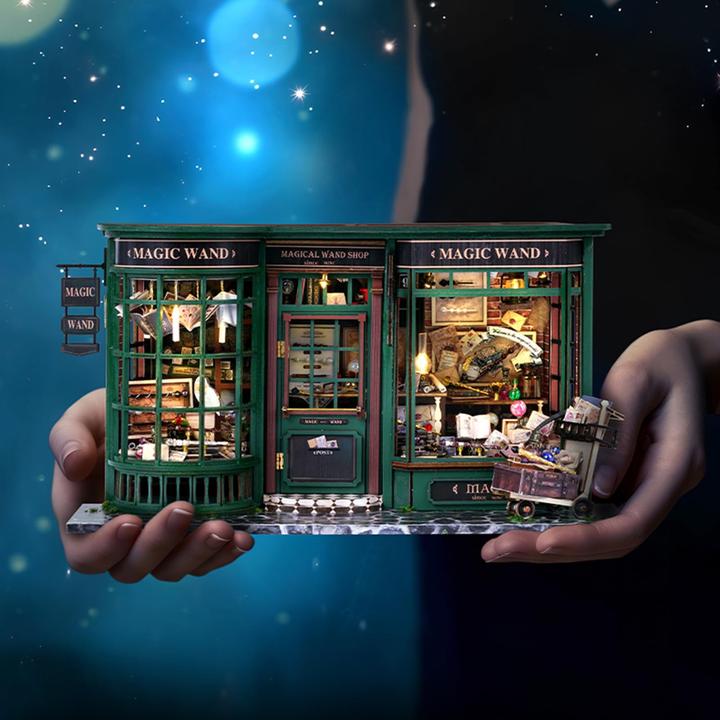 Image du produit Activity Board Kit maison de poupée miniature avec meubles en bois, kit maison de poupée DIY avec couverture