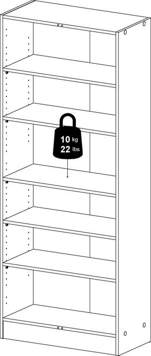 Produktbild Tvilum Kleiderschrank Fox (69.20 x 34.60 x 170.40 cm)