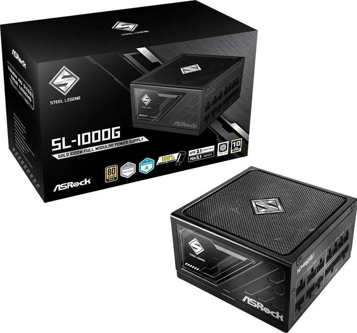 Produktbild AsRock Steel Legend Netzteil 1000W 80+ Gold (1000 W)