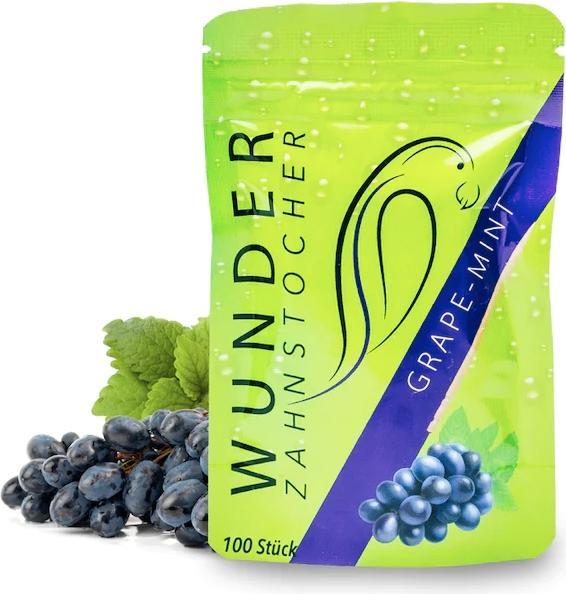 Actual product image Wunder Zahnstocher Refill Grape Mint Flavoured Toothpicks (100x)