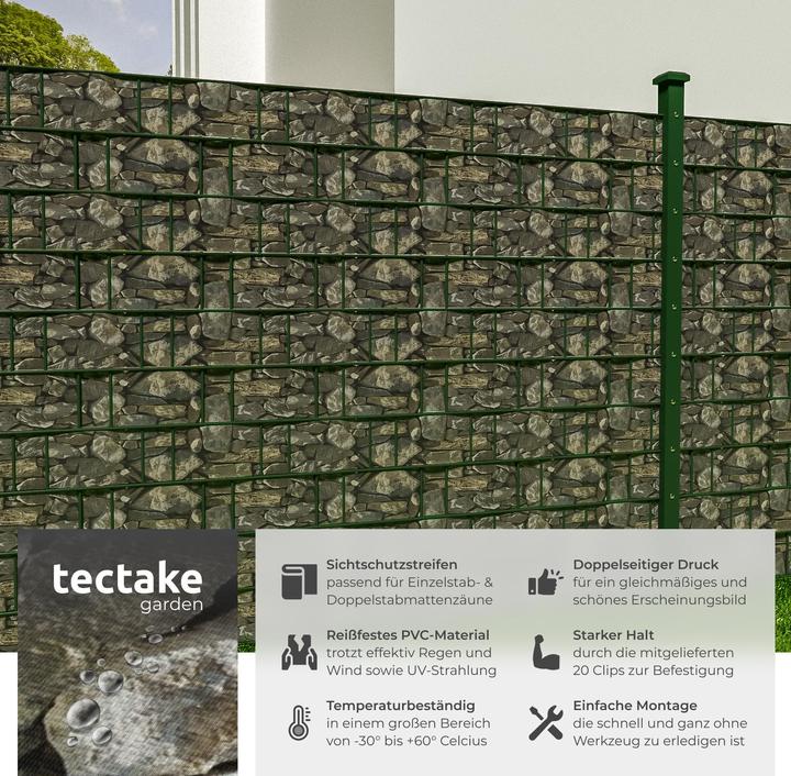 Actual product image tectake PVC privacy film