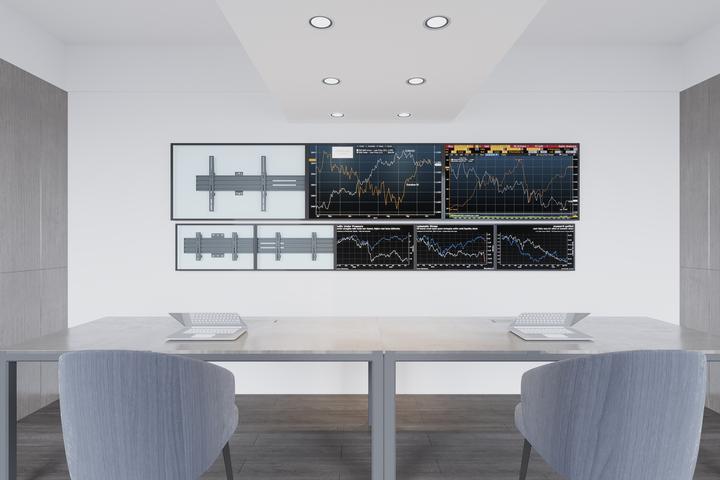 Actual product image Multibrackets Triple mount 3 x 27"-32", VESA 100x100 - (Wall, 60 kg, 27" - 32")