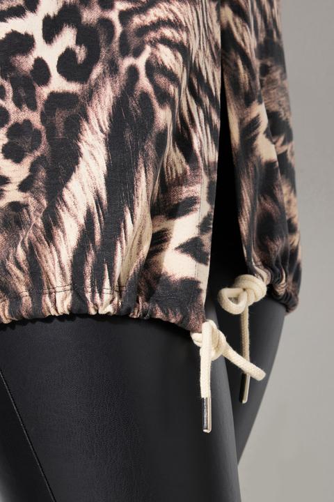 Produktbild Angel of Style Sweatjacke, offene Form, Leo, Kapuze (44)