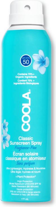 Coola Suncare Classic Spray Fragrance Free (Sonnenspray, SPF 50, 177 ml, 177 g)