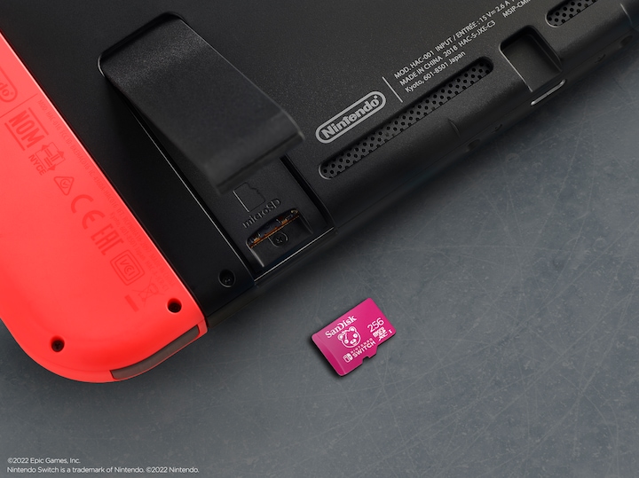 Productafbeelding SanDisk Nintendo Switch Card Fortnite Edition (256 GB, microSDXC, U3, UHS-I)