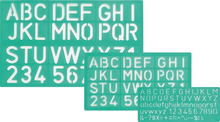 Immagine prodotto Linex Set di stencil per font (30 mm)
