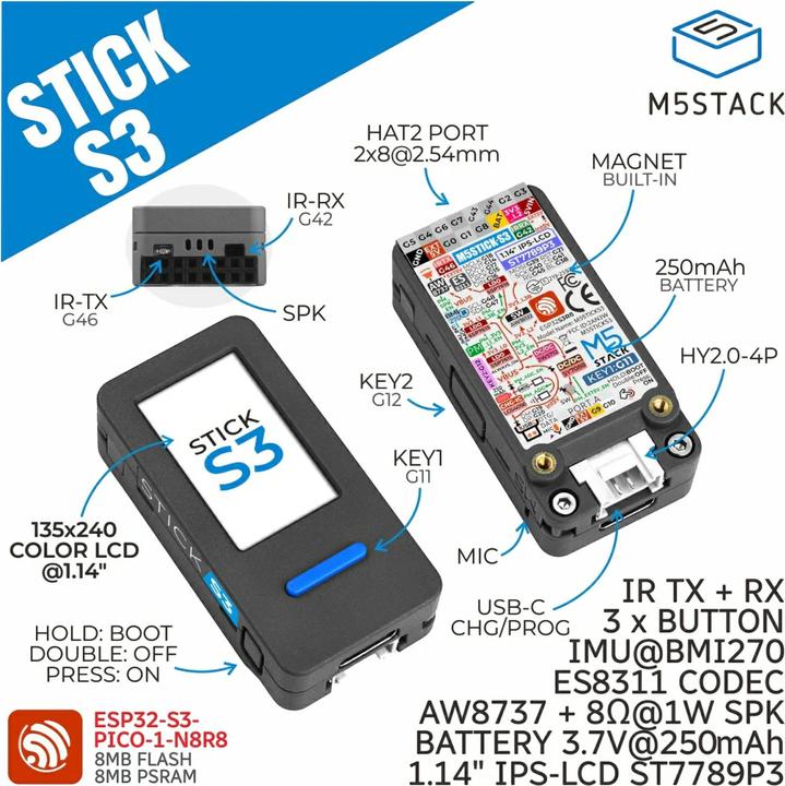 Produktbild M5Stack S3 ESP32S3
