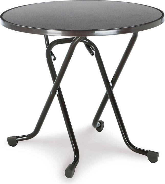 Best Klapptisch Ø 80 H 70 cm anthrazit (80 cm)