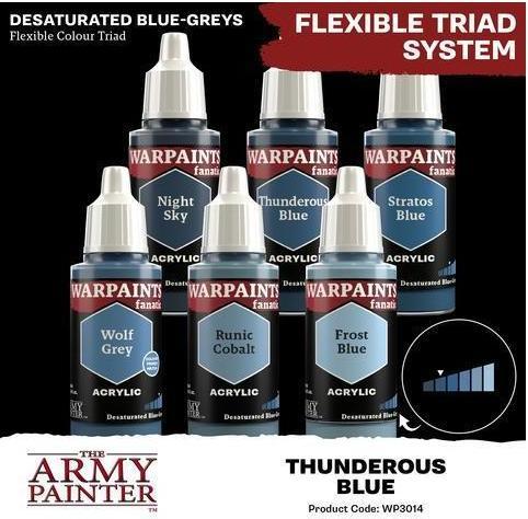 Actual product image The Army Painter Colour Warpaints Fanatic: Thunderous Blue 18 ml