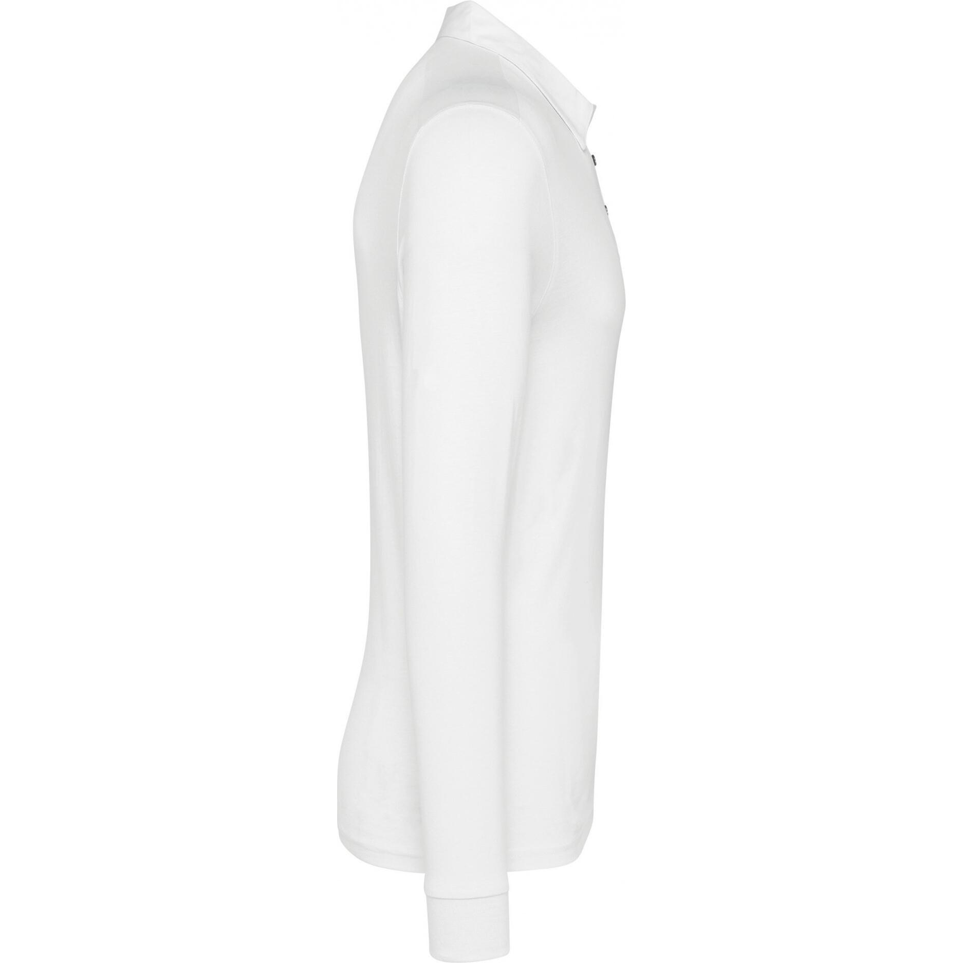 Thumbnail - Kariban, Herren, Shirt, jersey-pooshirt angarm, Weiss, (L)