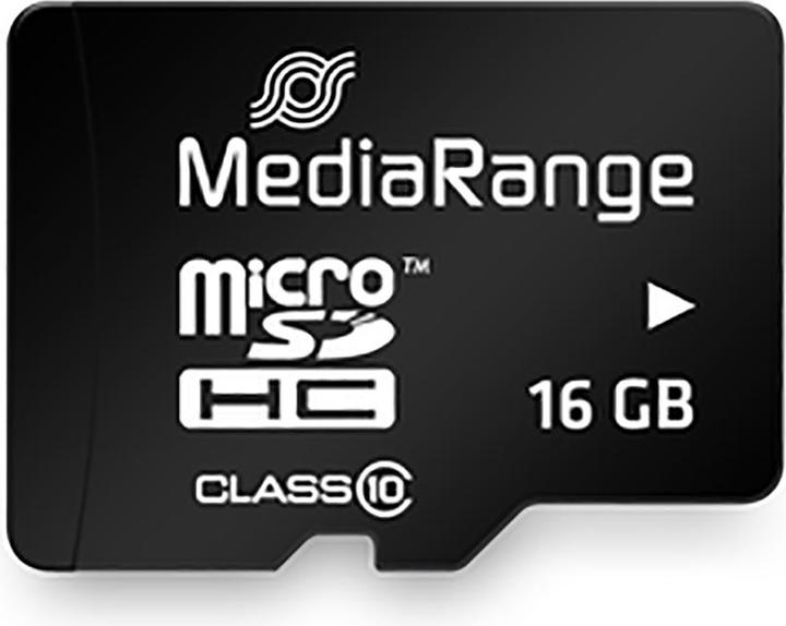 Actual product image MediaRange MR958 memory card MicroSDHC Class 10 (16 GB, microSDHC, SDHC)