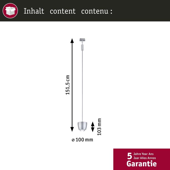 Produktbild Paulmann URail Pendel Tyros (360 lm)