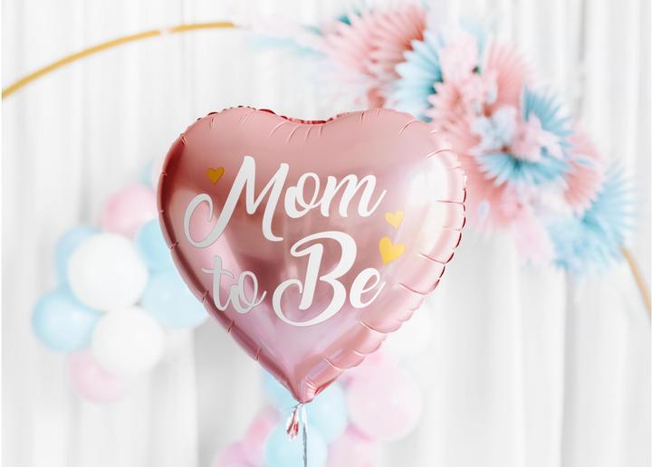 Image du produit Partydeco Ballon en plastique Mom to be rose (1 x)
