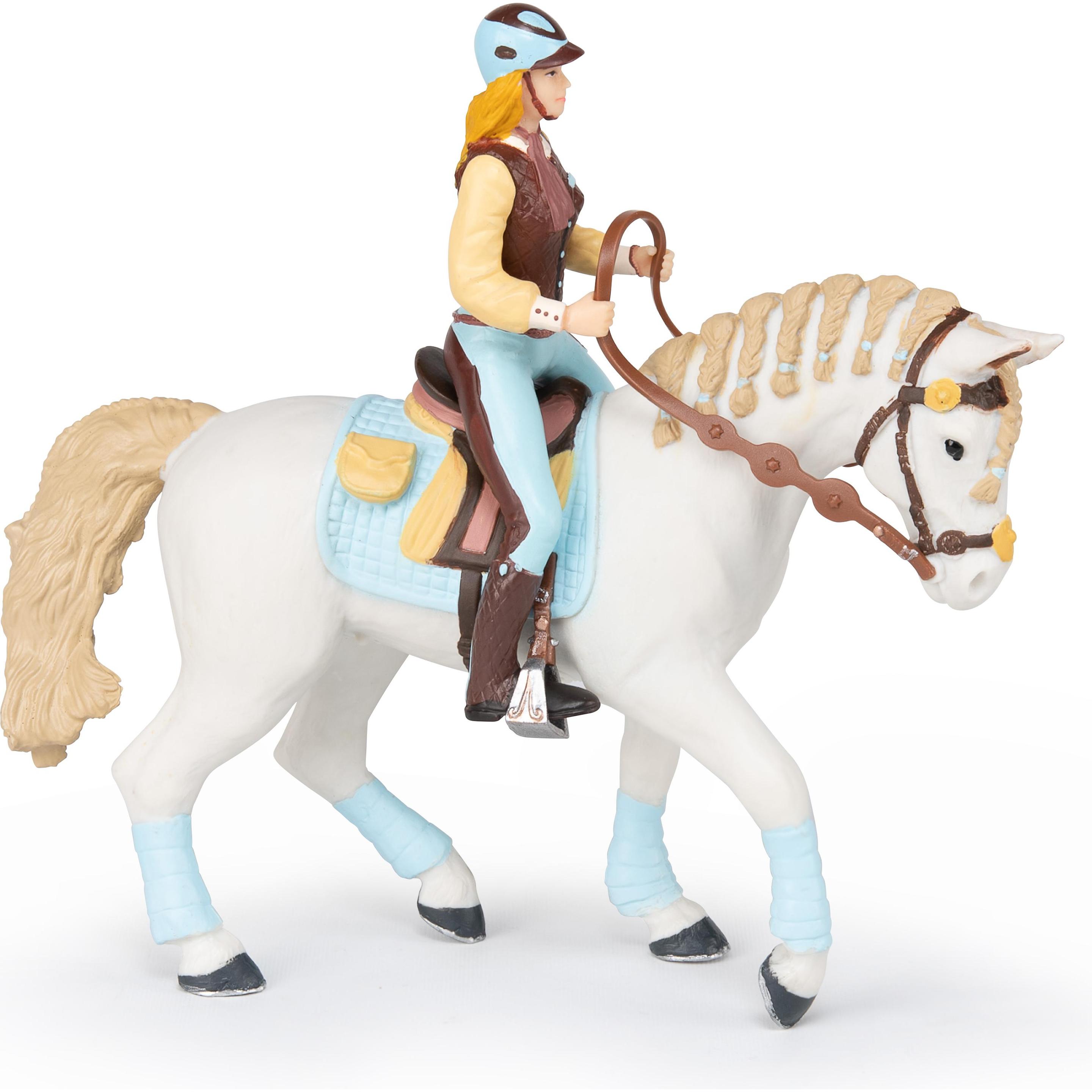 Thumbnail - Papo Pferd der Reiterin fashion blau